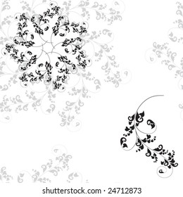 Vector. Seamless Floral Wallpaper
