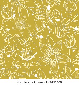 vector seamless flower background