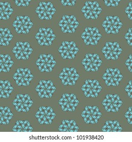 Vector seamless flower pattern