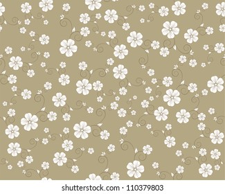 vector seamless flower pattern