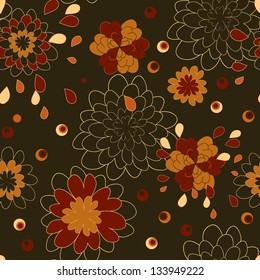 vector seamless flower pattern