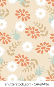 Vector of seamless Flower Pattern