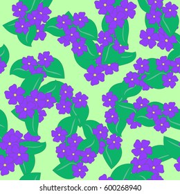 Vector seamless flower pattern background