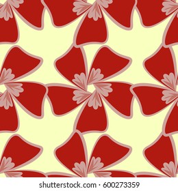 Vector seamless flower pattern background