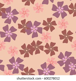 Vector seamless flower pattern background