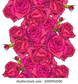 vector seamless flower pattern for cards, textiles, backgrounds
