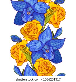 vector seamless flower pattern for cards, textiles, backgrounds