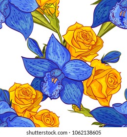 vector seamless flower pattern for cards, textiles, backgrounds