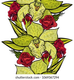 vector seamless flower pattern for cards, textiles, backgrounds