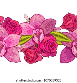 vector seamless flower pattern for cards, textiles, backgrounds