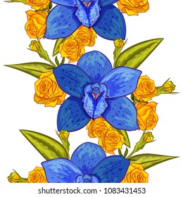vector seamless flower pattern for cards, textiles, backgrounds