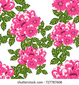 vector seamless flower pattern for cards, textiles, backgrounds