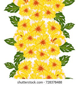 vector seamless flower pattern for cards, textiles, backgrounds