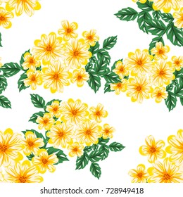 vector seamless flower pattern for cards, textiles, backgrounds
