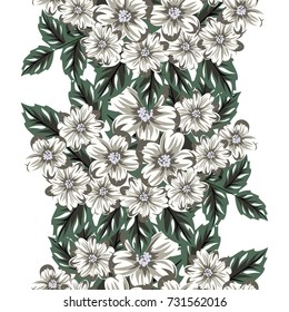vector seamless flower pattern for cards, textiles, backgrounds