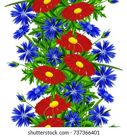 vector seamless flower pattern for cards, textiles, backgrounds