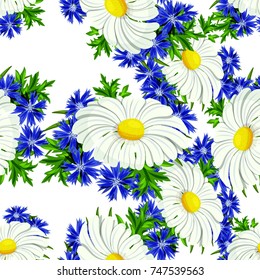 vector seamless flower pattern for cards, textiles, backgrounds