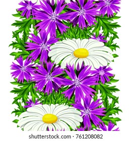 vector seamless flower pattern for cards, textiles, backgrounds