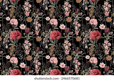 vector seamless flower pattern ,high quality design for all print.