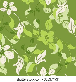 Vector seamless flowers