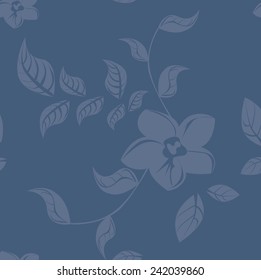 Vector Seamless Flowers  Illustration