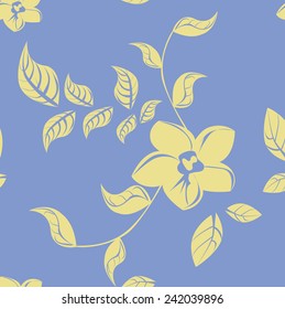 Vector Seamless Flowers  Illustration