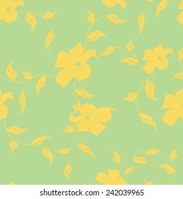 Vector Seamless Flowers  Illustration