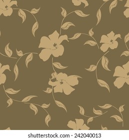 Vector Seamless Flowers  Illustration