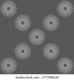 Vector seamless flowers pattern Background.