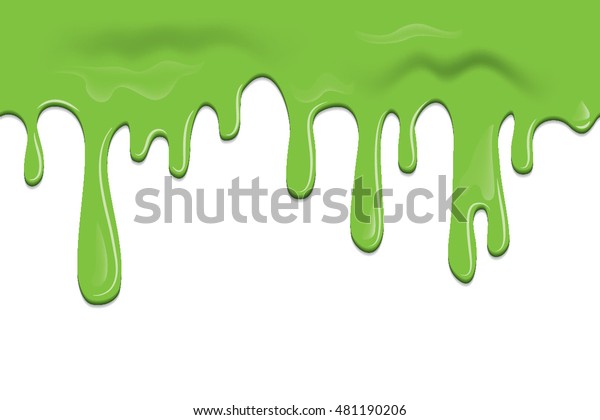 Vector Seamless Frame Slime Flowing Down Stock Vector (Royalty Free ...