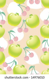Vector of seamless fruit pattern-1