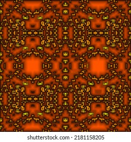 Vector seamless full color abstract tech texture.