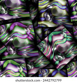 Vector seamless full-color 3D texture of natural pattern