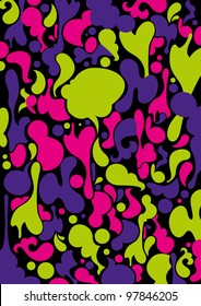 vector of seamless funky camouflage pattern