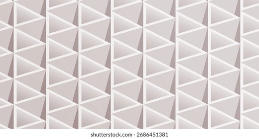 Vector seamless geometric 3d optical pattern. Repeatable architecture creative background. Decorative endless tile ceramic texture