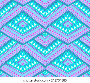 vector seamless geometric aztec pattern.
