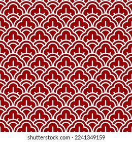 Vector seamless with a geometric Chinese pattern 