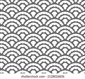 Vector seamless geometric circles grid texture realistic bicycle chain. Isolated on white background.