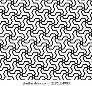 Vector seamless with geometric Japanese pattern 