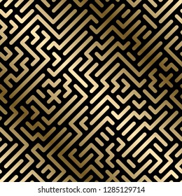 Vector seamless geometric luxury pattern - creatives digital background. Gold gradient striped design.