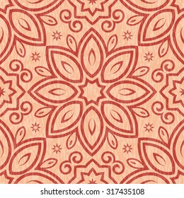 Vector seamless geometric ornamental pattern background.