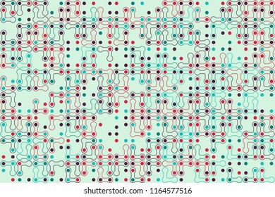 Vector seamless geometric pattern