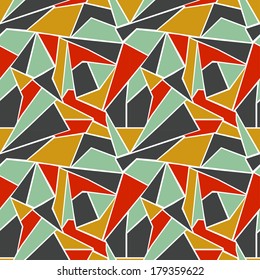Vector seamless geometric pattern