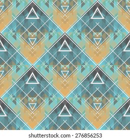 Vector seamless geometric pattern