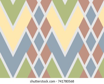 Vector seamless geometric pattern.