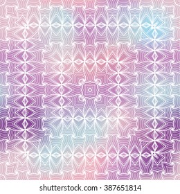 Vector seamless geometric pattern. Abstract vector decorative ethnic sketchy seamless pattern on colorful background. Geometric seamless pattern. Zentangle elements pattern 3D effect
