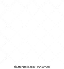 Vector seamless geometric pattern. Abstract white background with black dotted lines. Dot line pattern