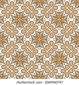 Vector seamless geometric pattern, background for design.