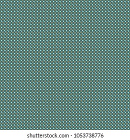 Vector seamless geometric pattern of blue, brown and white tiles.