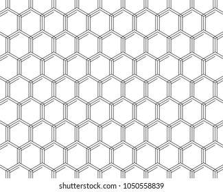 Vector seamless geometric pattern. Classic Chinese ancient ornament adapted to modern trends. Fully editable linear background with clipping mask, you can change thickness of lines, color, composition